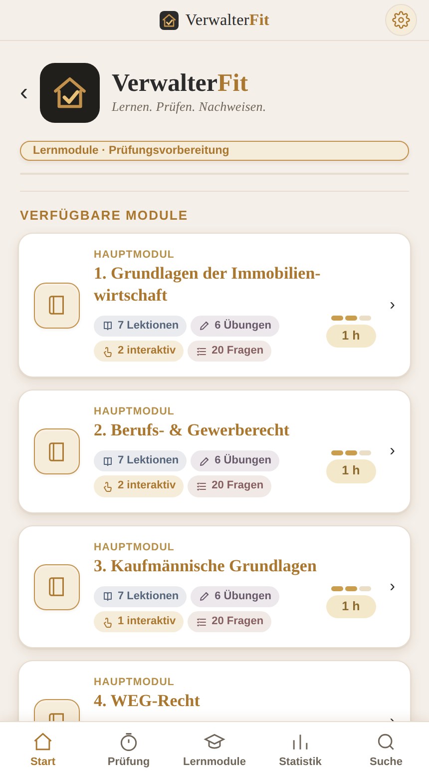 Weiterbildungsmodule